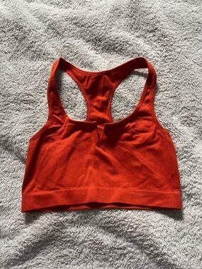 Women's Orange Racerback Sports Bralette